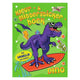 Color glitter sticker book Dino