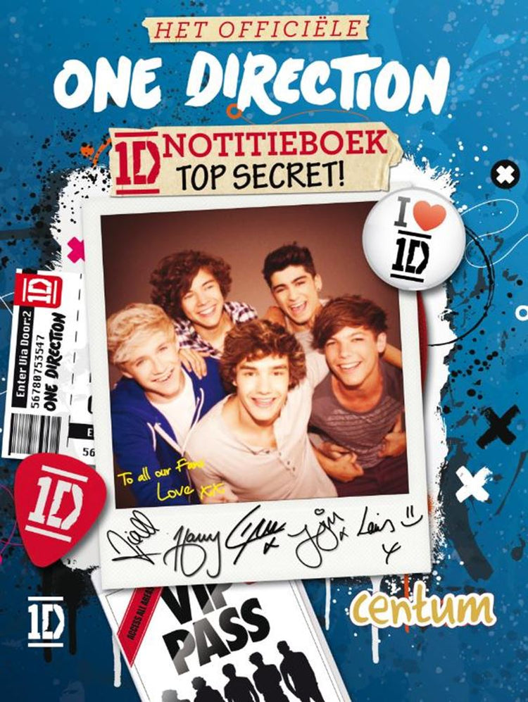 One direction: notitieboek top secret