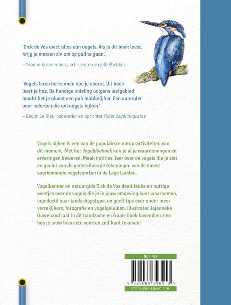 Libro di attività sugli uccelli. riconoscere, disegnare, annotare.