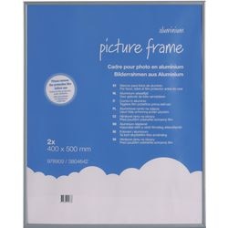Aluminium wissellijst nd antireflex plexiglas 40x50cm grijs