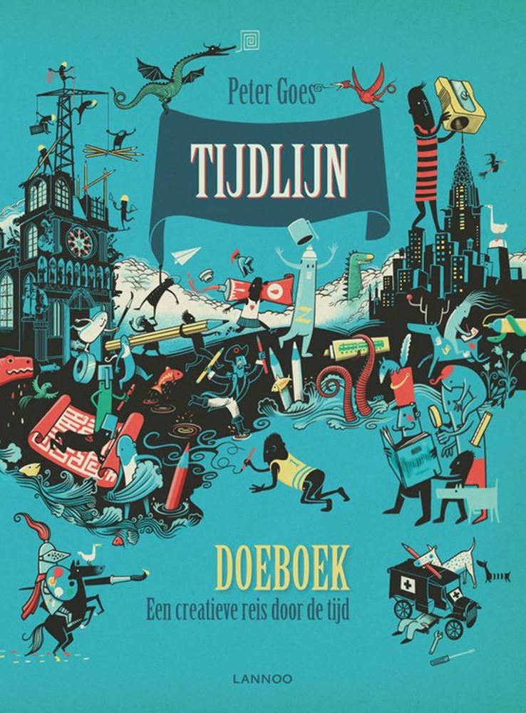 Libro de actividades de la línea de tiempo. viaje creativo. 8+