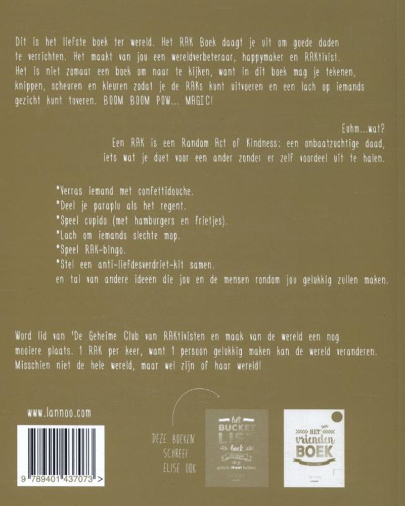 El libro rak actos aleatorios de bondad (pb