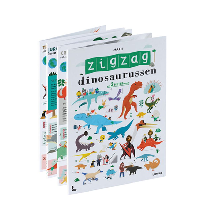 Dinosaurios en zigzag versión pequeña.