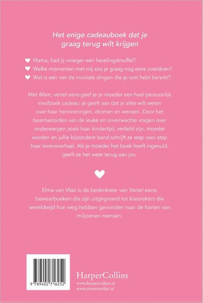 Elma van vliet vertel eens - mam, vertel eens - invuldagboek