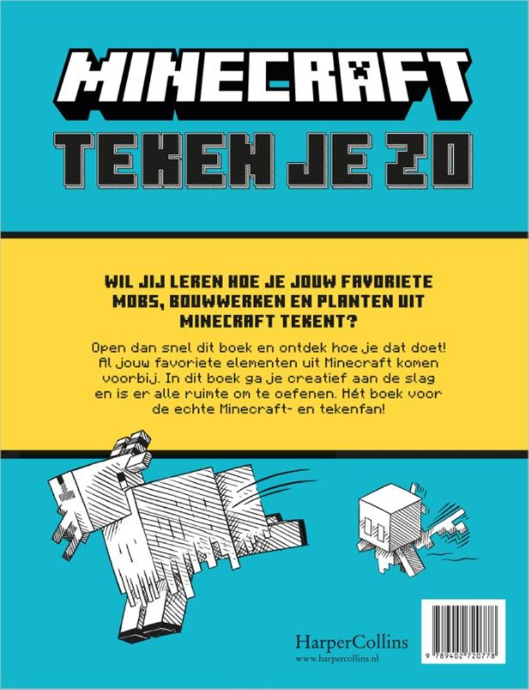 Cómo dibujar Minecraft 7+