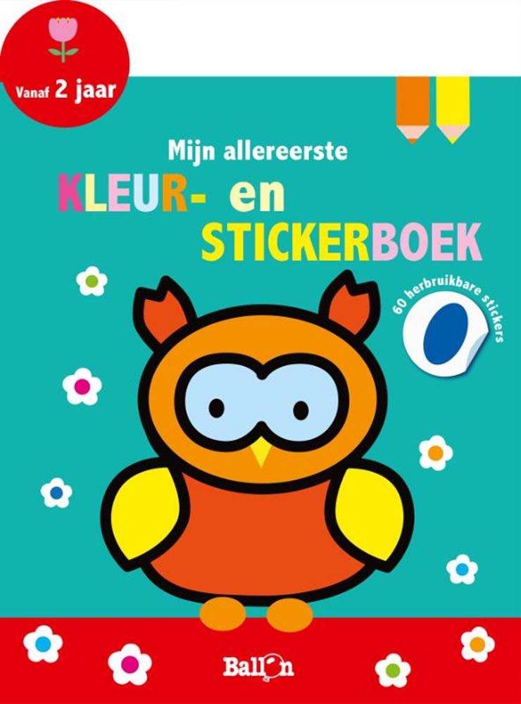 Mi primer libro para colorear y pegatinas.