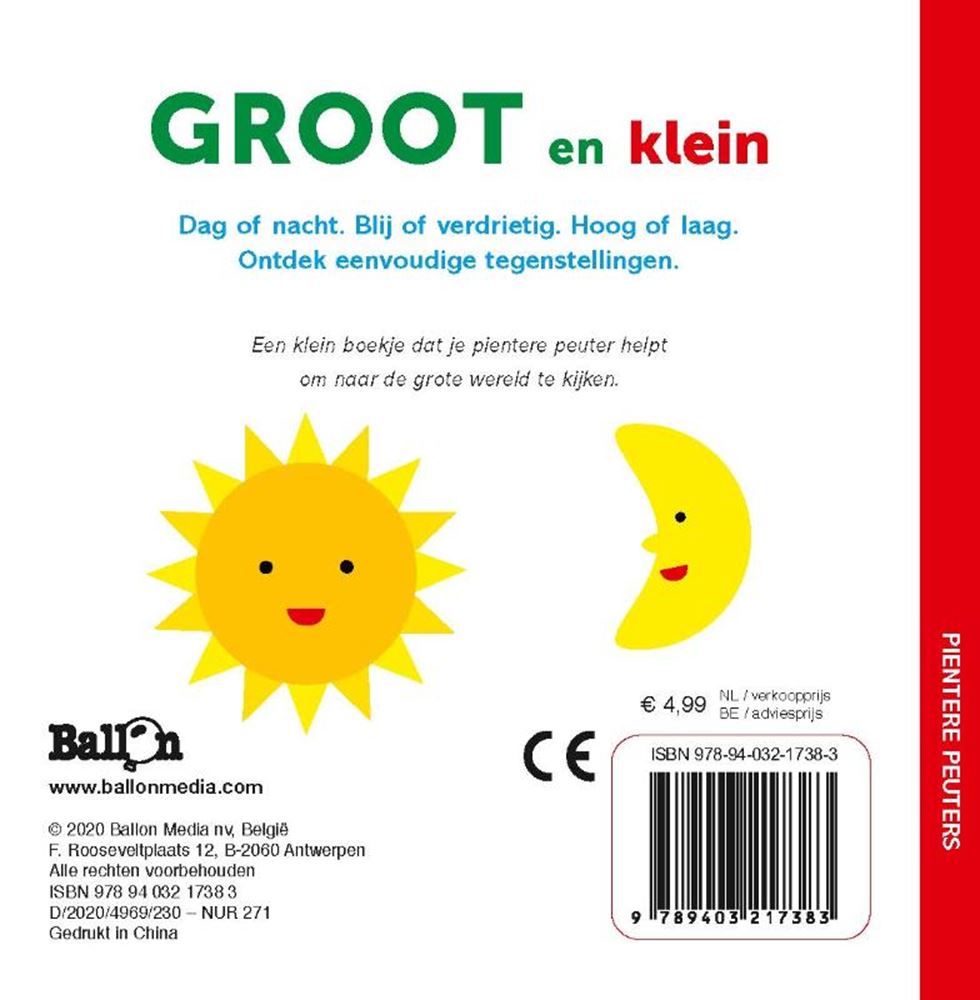Libro per bambini brillante dell'editore standard: grande e piccolo