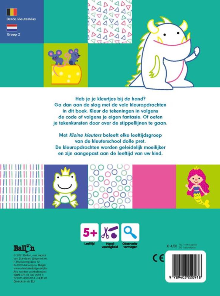 Editore standard per bambini piccoli che colorano divertenti 5+