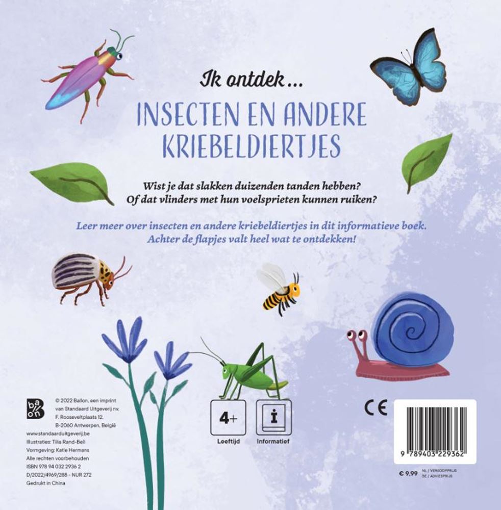 Libro con risvolti standard dell'editore: scopro insetti e altri animali che provocano il solletico