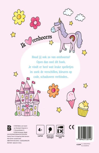 Blocco di gioco standard degli unicorni dell'editore