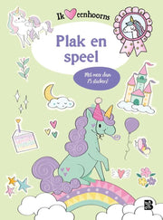 Libro di gioco standard degli unicorni dell'editore con adesivi - afbeelding 1