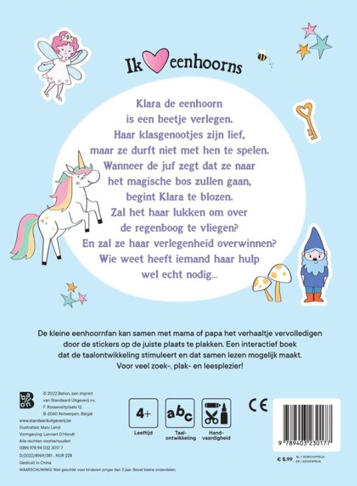 Standard publisher unicorns story scrapbook