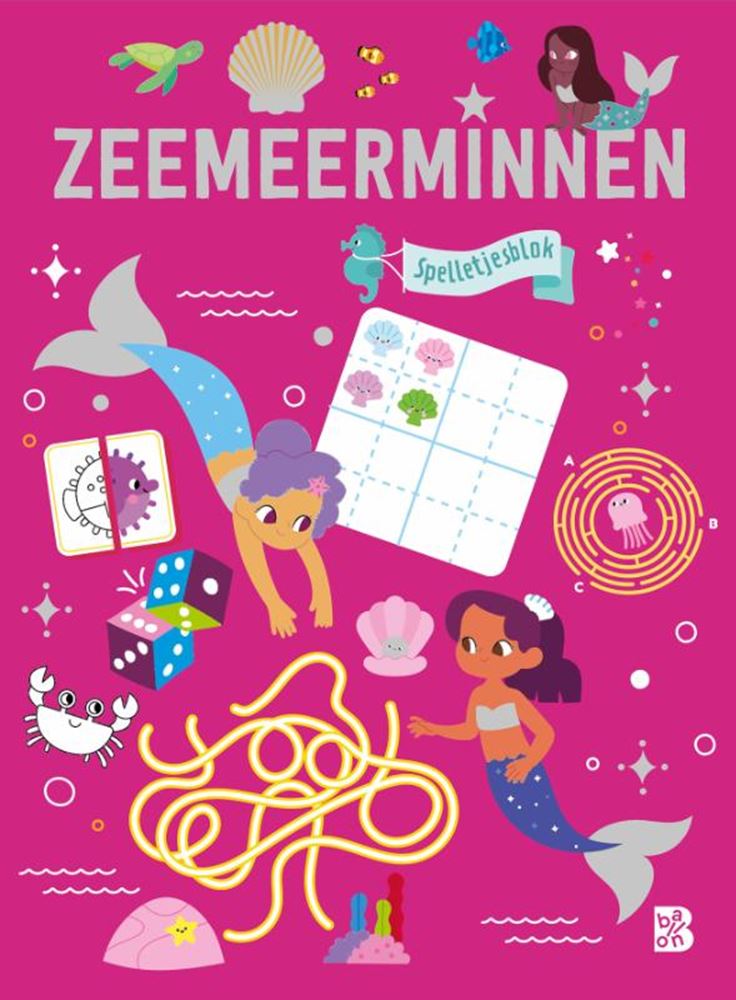 Zeemeerminnen: spelletjesblok 4+