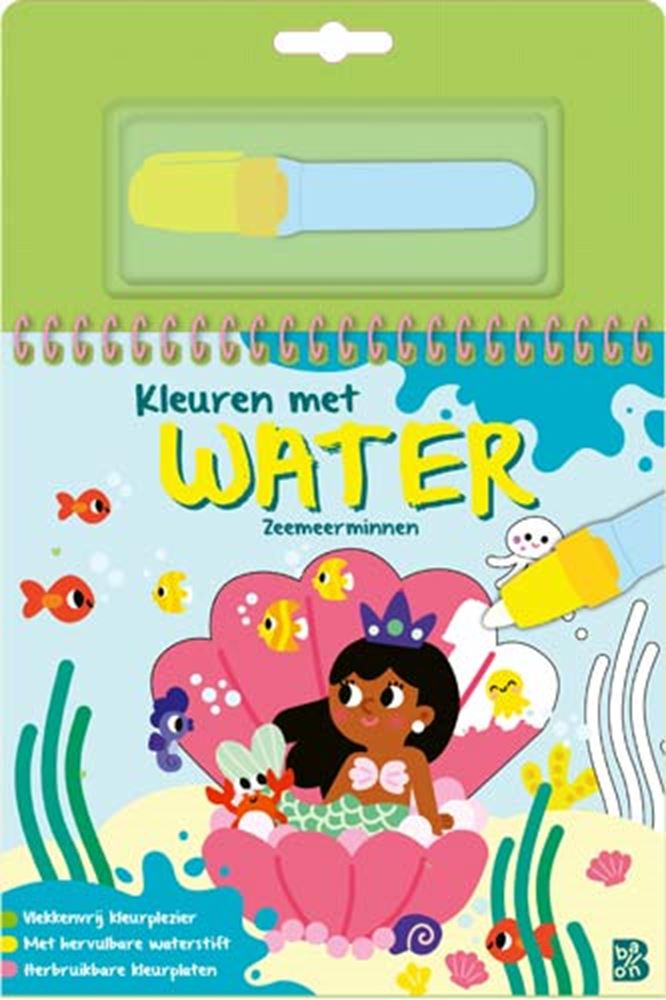 Kleuren met water zeemeerminnen 3+