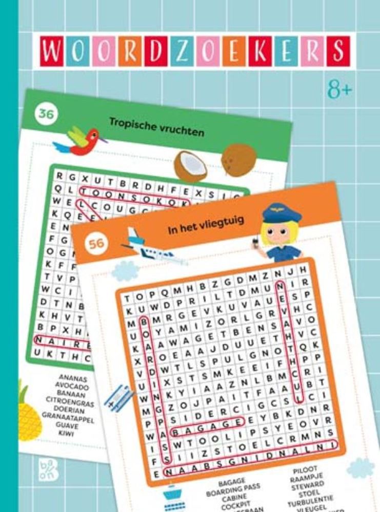 Puzzle books 1 - word searches 8+