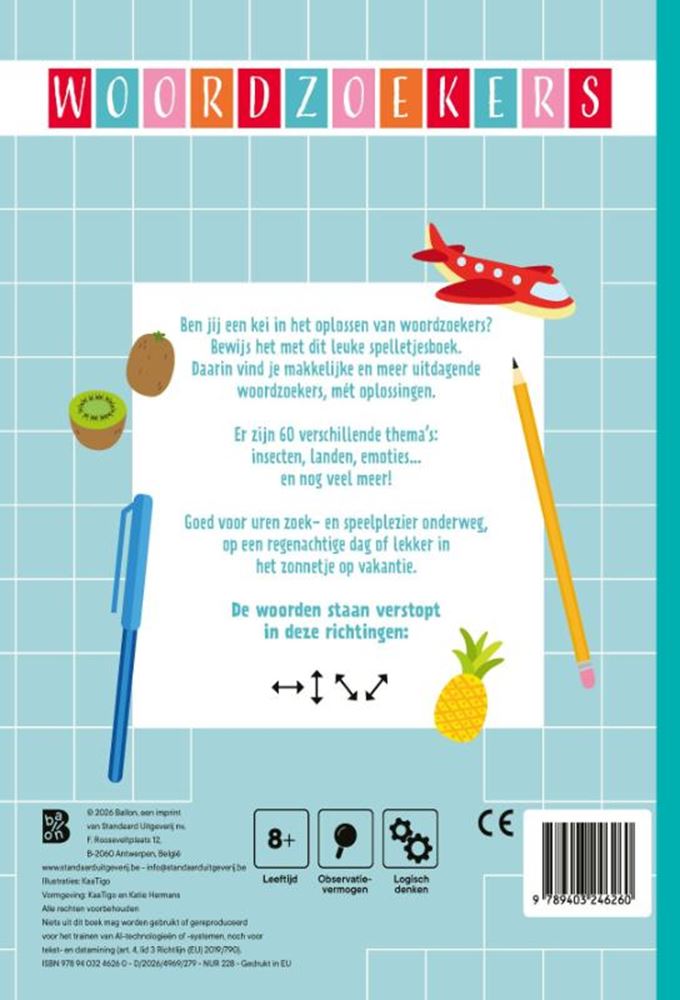 Puzzle books 1 - word searches 8+