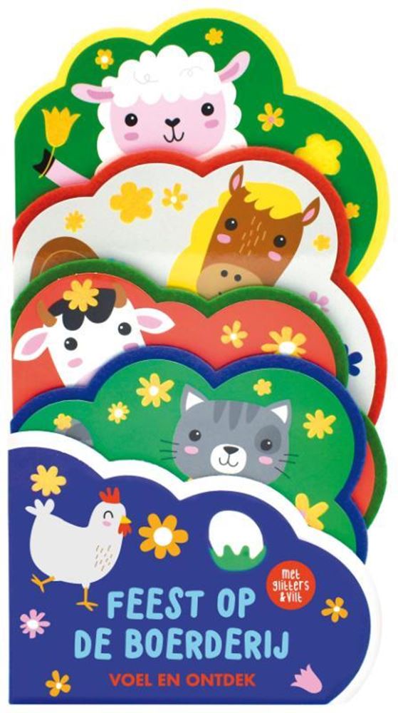 Feel discover with glitter and felt - party on the farm