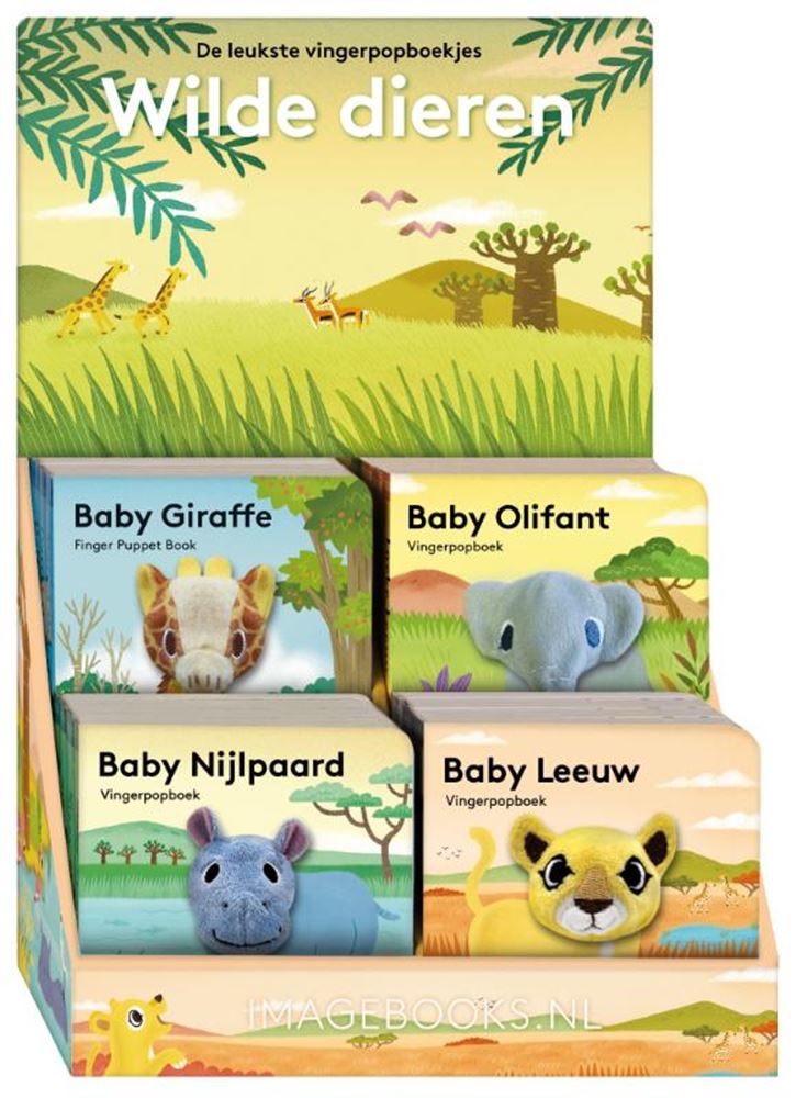 Visualizza marionette da dito libri animali selvatici 4t