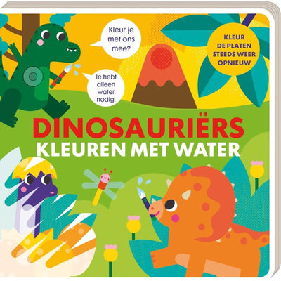 Libri di immagini da colorare con acqua - dinosauri