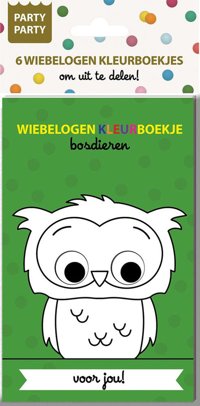Ty par par 6 googly eyes coloring books -