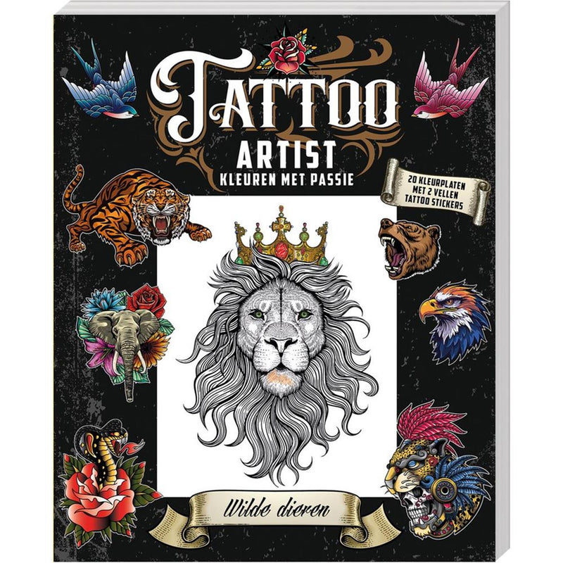 Imagebooks libro da colorare per tatuatori - animali selvatici
