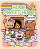 Cozy coloring book - home sweet home.
