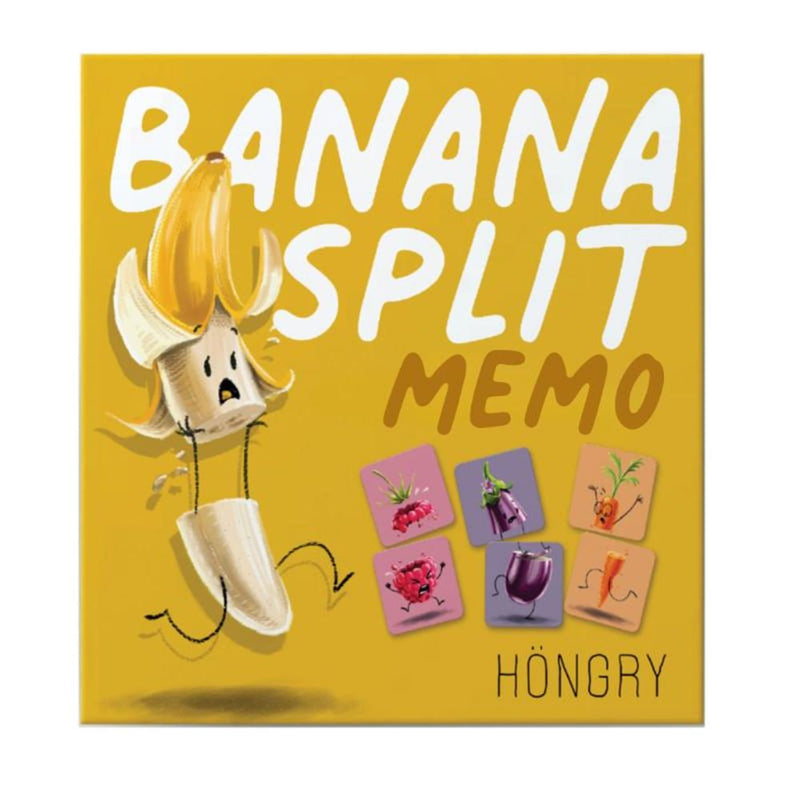 Höngry banana split, memory spel. 3+