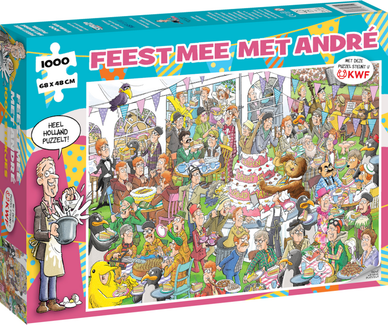 Puzzel 1000 st. andre van duin - feest mee met andre