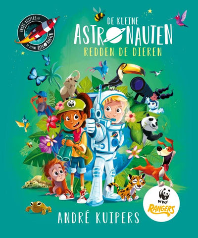 Editores wpg los pequeños astronautas salvan el libro ilustrado de los animales.