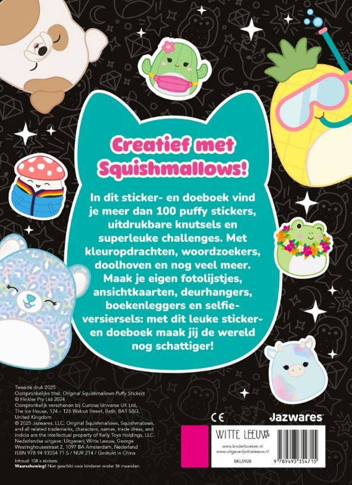 Original squishmallows sticker- en doebo