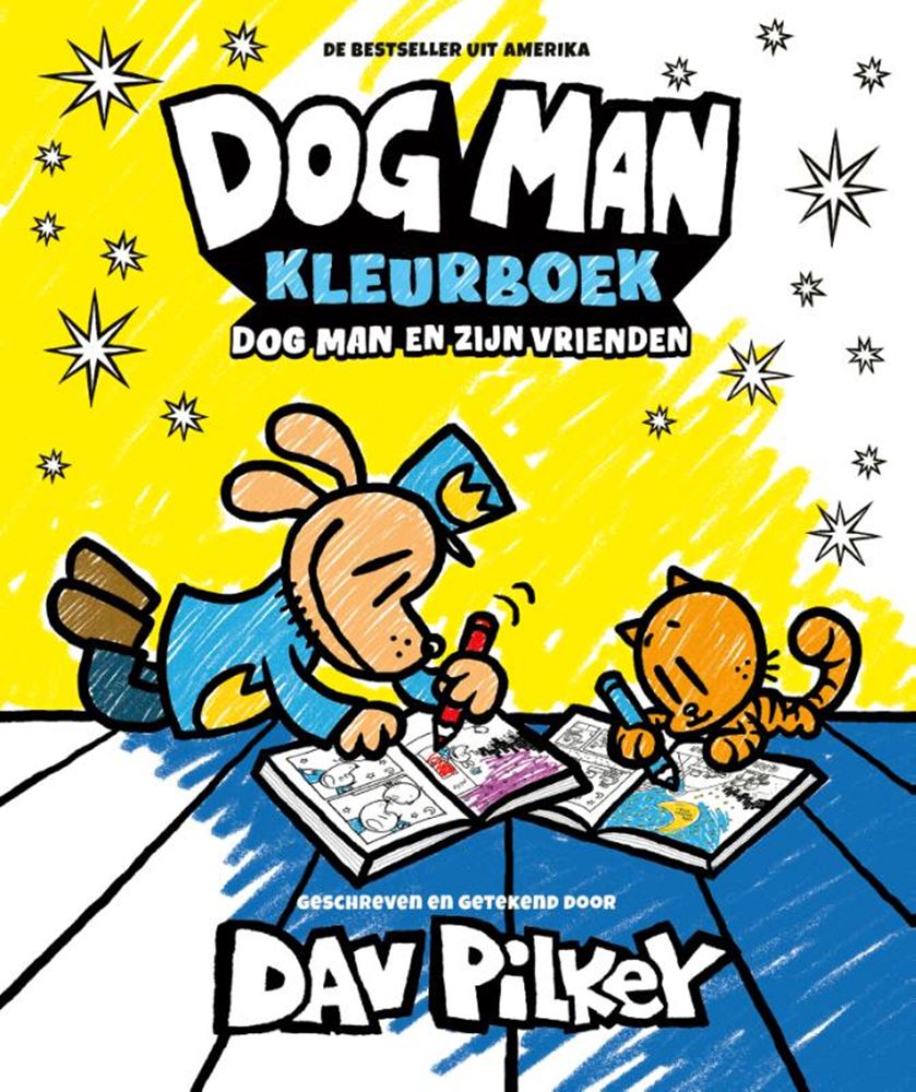 Libro da colorare di cane uomo degli editori WPG libro da colorare
