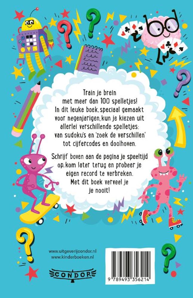 Libro de juegos mentales de Wpg Publishers para niños de 9 años