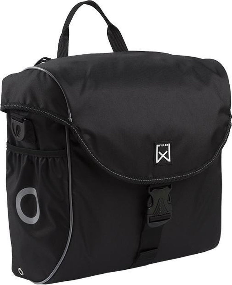 Willex - enkele tas 300 - zwart zilver - lichtgewicht - xl 19 liter