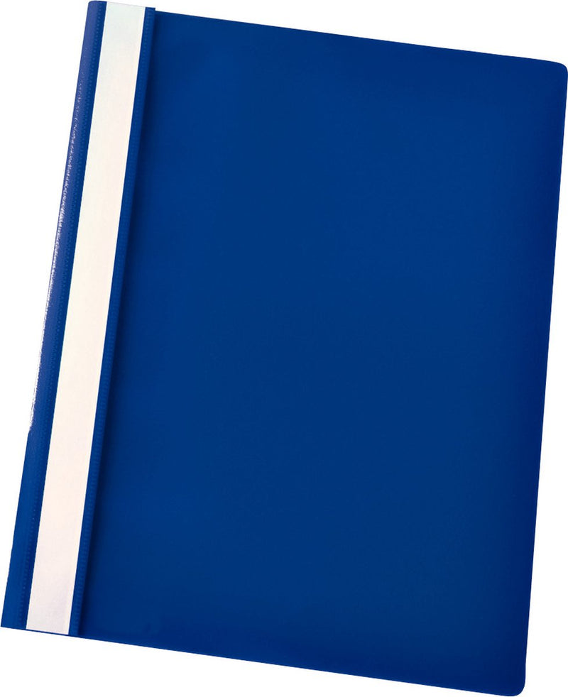 Cartella preventivi in plastica Esselte - formato A4 a fissaggio rapido - 25 pezzi - blu scuro
