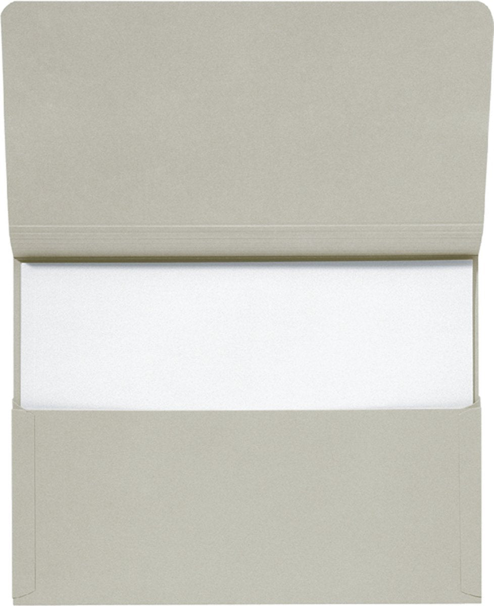 Jalema carpeta de bolsillo sin ácido secolor 1-300 hojas, gris, folio (paquete de 10 piezas)
