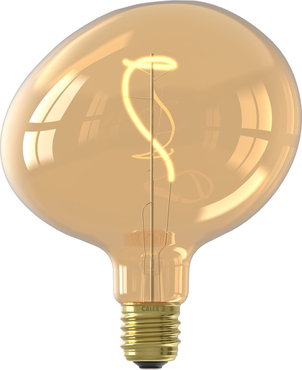 Lámpara LED Calex Pebble - e27 - filamento - dorado - luz blanca cálida - regulable