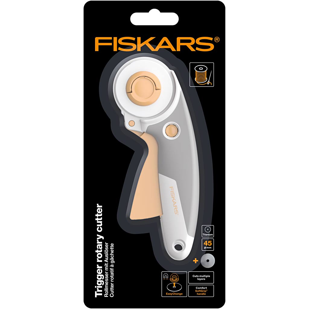 Fiskars rotary cutter, right-left handed, 1 piece