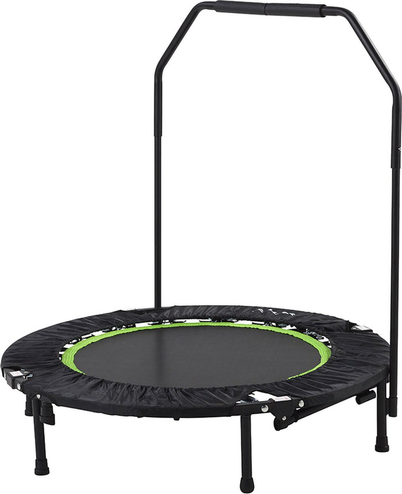 Trampolín de fitness Tunturi - plegable - superficie de salto de 104 cm - incluye mango protector - incl. aplicación de fitness gratuita