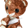 Lumo stars knuffel get well - bruine beer met spuit, 15cm