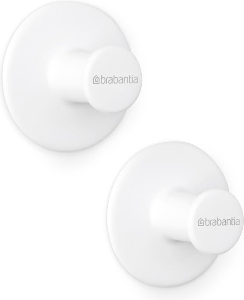 Brabantia brabantia renovar ganchos de toalla 2 piezas blancas