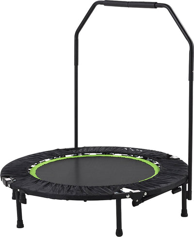 Trampolín de fitness Tunturi - plegable - superficie de salto de 104 cm - incluye mango protector - incl. aplicación de fitness gratuita
