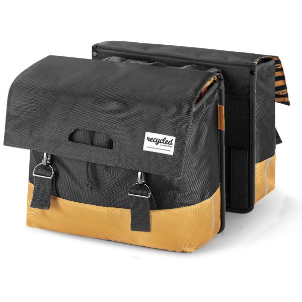 Sacca per biciclette a doppia bicicletta urbana a prova di urbano giallo nero 40l