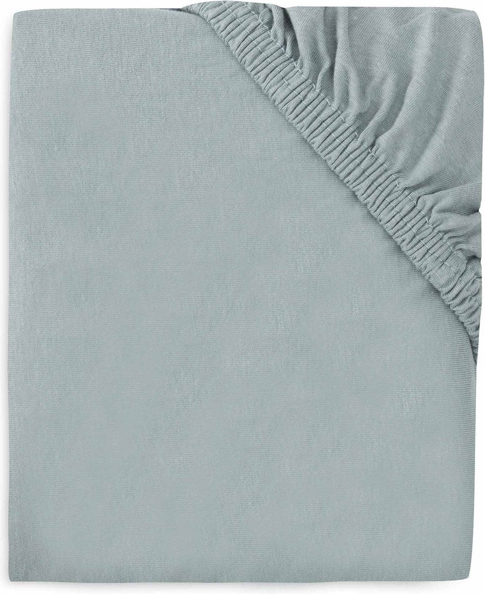 Jollein baby - sábana ajustable jersey 70 75x140 150cm - cuna - algodón suave - verde mar