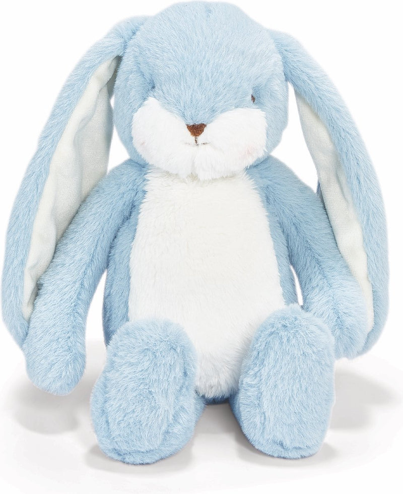 Bunnies by the bay floppy nibble konijn - knuffeldier - knuffel voor kinderen - geborduurde details - 34 cm - blauw