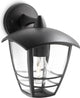 Philips led philips creek buitenwandlamp - omlaag - zwart