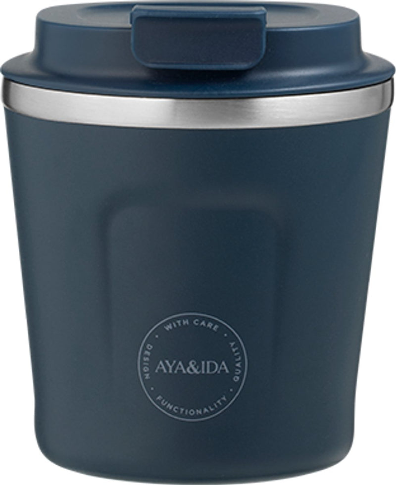 Aya ida aya ida - cup2go - tazza di caffè - caffè da asporto - tazza da viaggio - da portare con te - 240ml - navy new