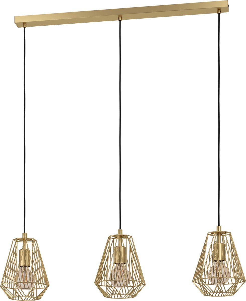Lampada a sospensione tipo Eglo - e27 - 96 cm - oro