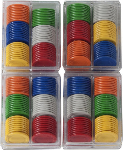 Chips 25mm 240 pieces different colors