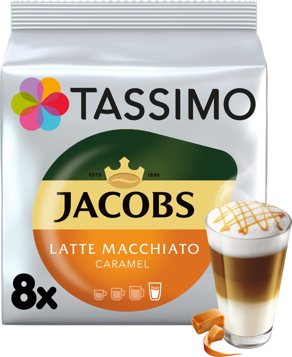 Tassimo - Jacobs latte macchiato caramello - 8 dischi a t