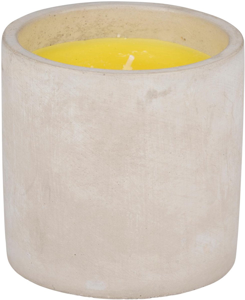 Candela alla citronella Arti casa - 22 ore di combustione - vaso in cemento - 10 x 10 cm - per giardino e balcone